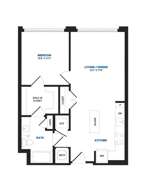 A09 Floor Plan at The Chase at Bryant Street, Washington, DC 20002
