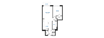 A11A Floor Plan at The Chase at Bryant Street, Washington, 20002