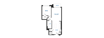 A11 Floor Plan at The Chase at Bryant Street, Washington District of Columbia
