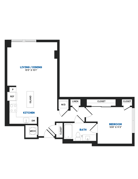 A16P Floor Plan at The Chase at Bryant Street, Washington, Washington