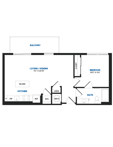 A17 Floor Plan at The Chase at Bryant Street, Washington District of Columbia