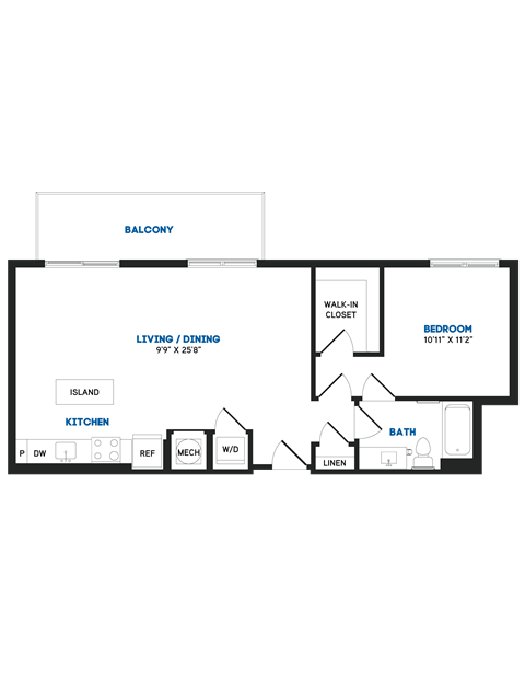 A20 Floor Plan at The Chase at Bryant Street, Washington