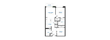 B01 Floor Plan at The Chase at Bryant Street, Washington District of Columbia