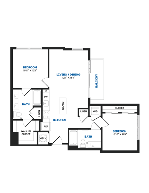 C01 Floor Plan at The Chase at Bryant Street, District of Columbia