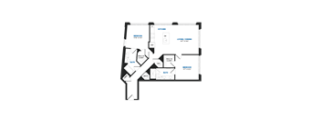 C02 Floor Plan at The Chase at Bryant Street, Washington District of Columbia