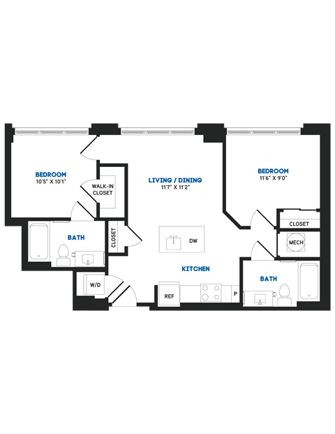 C04P Floor Plan at The Chase at Bryant Street, Washington, 20002