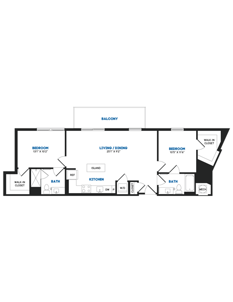C09 PH Floor Plan at The Chase at Bryant Street, Washington, 20002