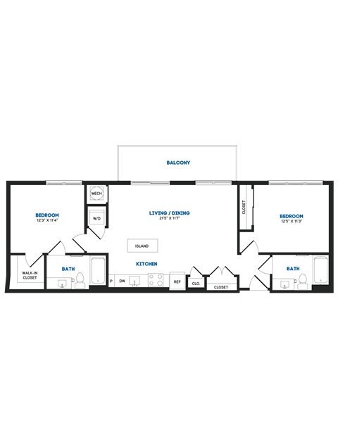 C11 PH Floor Plan at The Chase at Bryant Street, Washington, DC 20002