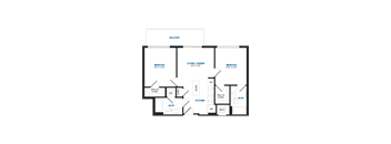 C12B Floor Plan at The Chase at Bryant Street, Washington, DC 20002