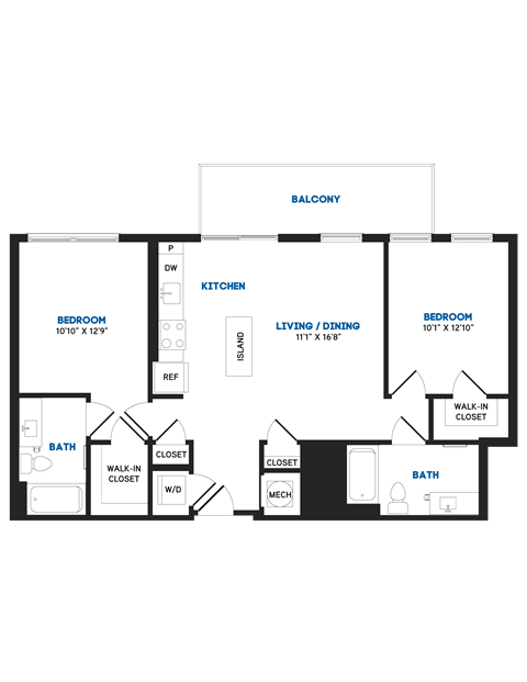 C12C PH Floor Plan at The Chase at Bryant Street, District of Columbia