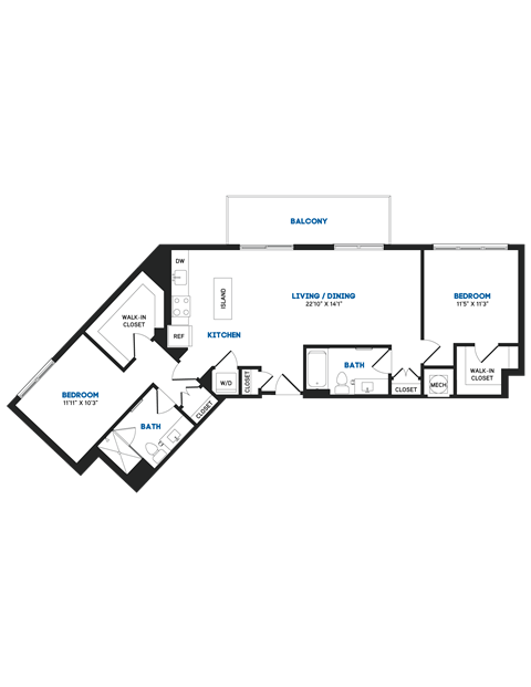 C13 PH Floor Plan at The Chase at Bryant Street, District of Columbia, 20002