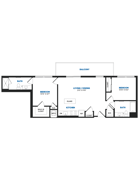 C17PH Floor Plan at The Chase at Bryant Street, Washington