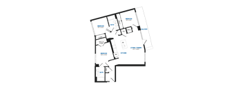 D03P Floor Plan at The Chase at Bryant Street, Washington, DC 20002