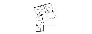 D03P Floor Plan at The Chase at Bryant Street, Washington, 20002
