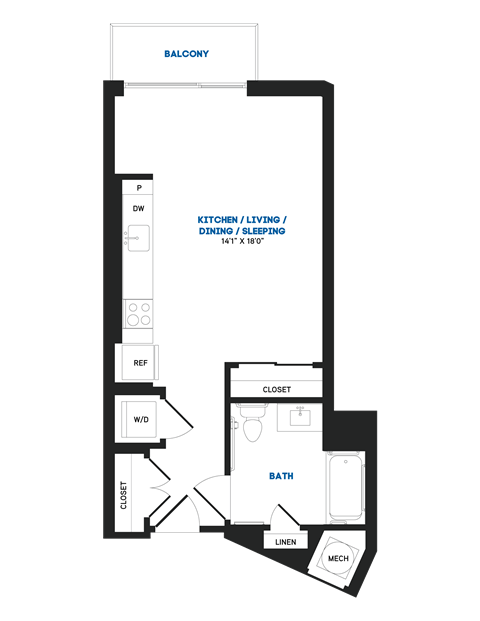 S02 Floor Plan at The Chase at Bryant Street, Washington, DC
