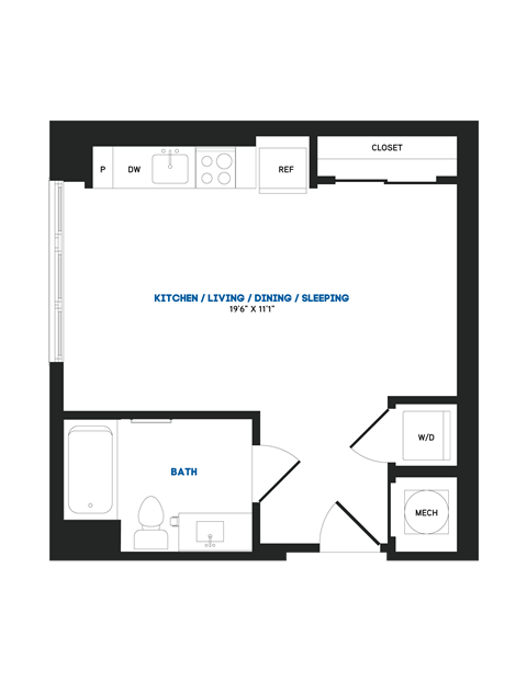 S03 Floor Plan at The Chase at Bryant Street, Washington, DC 20002