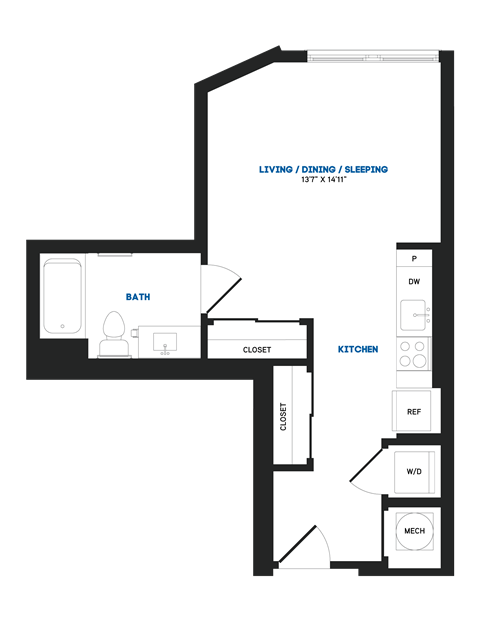 S04 Floor Plan at The Chase at Bryant Street, Washington, 20002