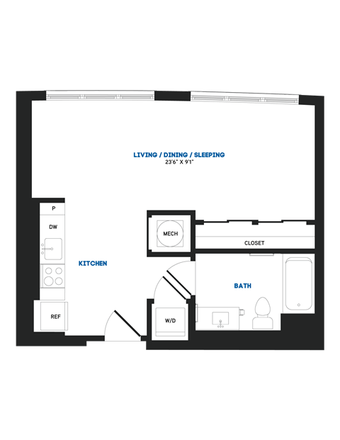 S05P Floor Plan at The Chase at Bryant Street, Washington, 20002