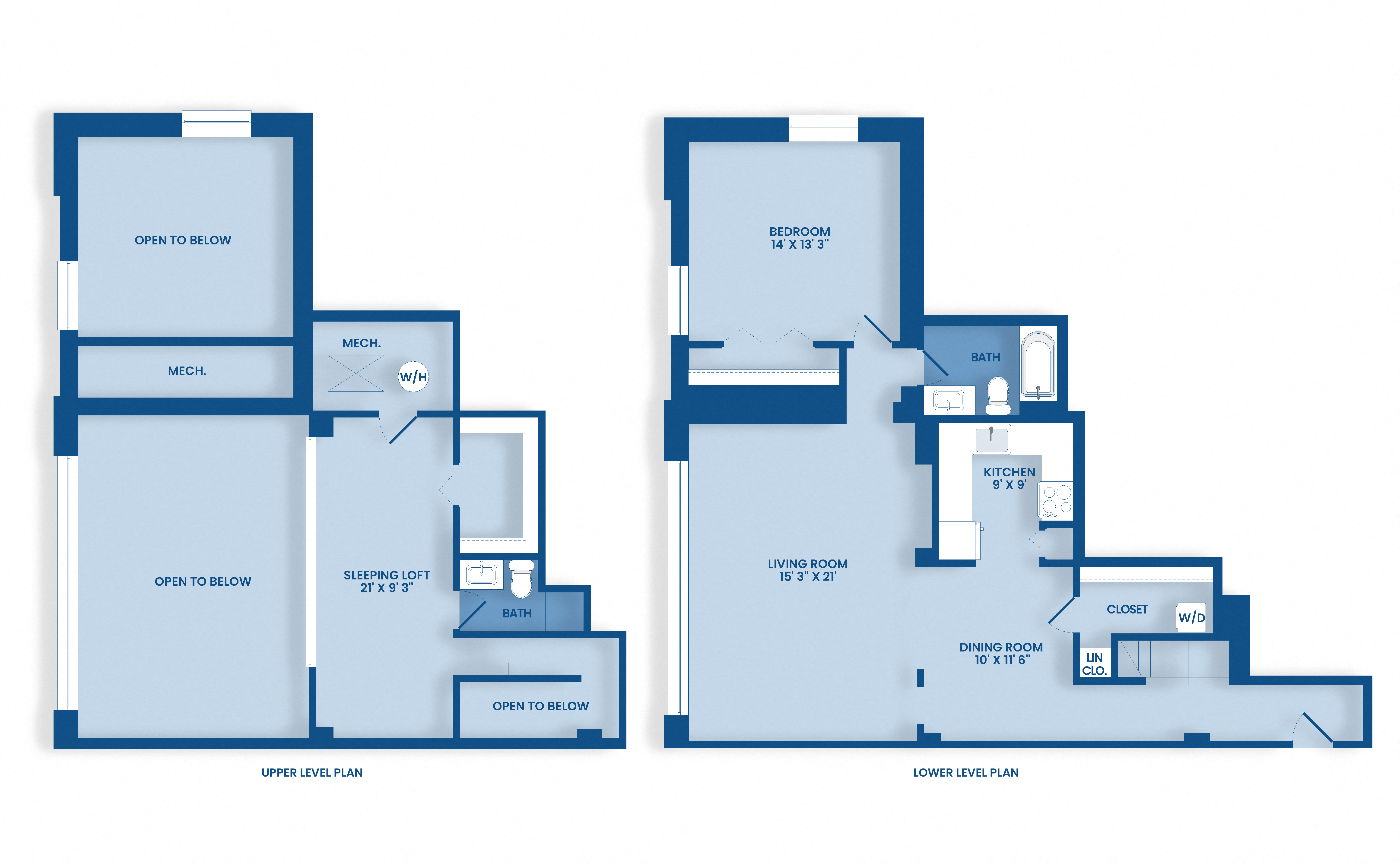 D1 Floor Plan at Tindeco Wharf, Baltimore, Maryland