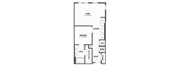 A1 Floor Plan at The William, Virginiaa, 20152