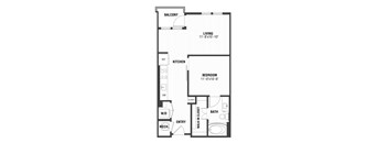 A2 Floor Plan at The William, Chantilly, VA