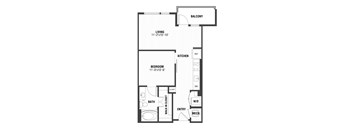 A2 Floor Plan at The William, Chantilly Virginia