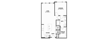 A5 Floor Plan at The William, Chantilly