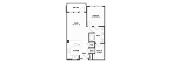 A6 Floor Plan at The William, Chantilly Virginia