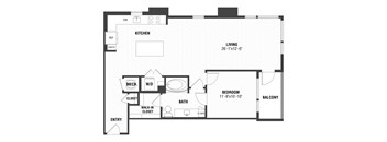 A7 Floor Plan at The William, Virginia