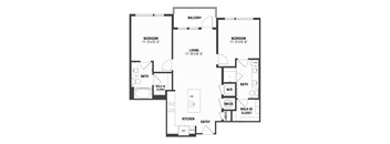 B1 Floor Plan at The William, Chantilly, 20152