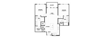 B1 Floor Plan at The William, Chantilly Virginia