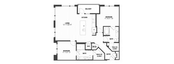 B2 Floor Plan at The William, Virginia