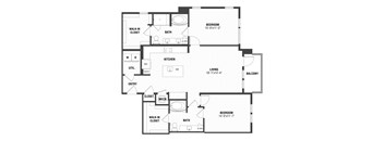 B4 Floor Plan at The William, Chantilly, VA 20152