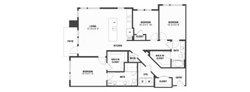 C1 Floor Plan at The William, Chantilly Virginia