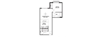 S3a Floor Plan at 800 Carlyle, Alexandria, VA