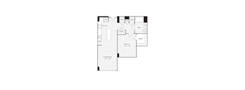 1 Bed 1 Bath Floorplan G at Dock 79, District of Columbia, 20003