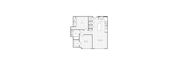 1 Bed 1 Bath Floorplan F at Dock 79, District of Columbia