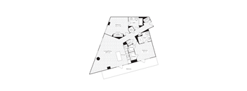 2 Bed 2 Bath Floorplan at Dock 79, Washington, DC 20003 