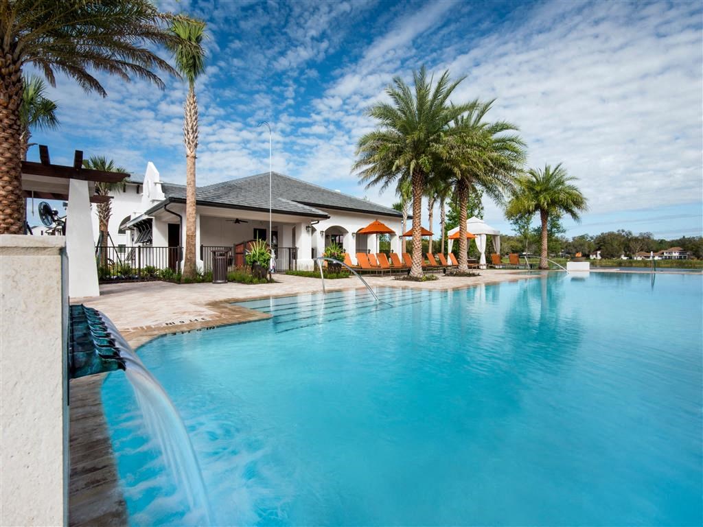 Pool Side Relaxing Area With Sundeck at Town Trelago, Maitland, 32751