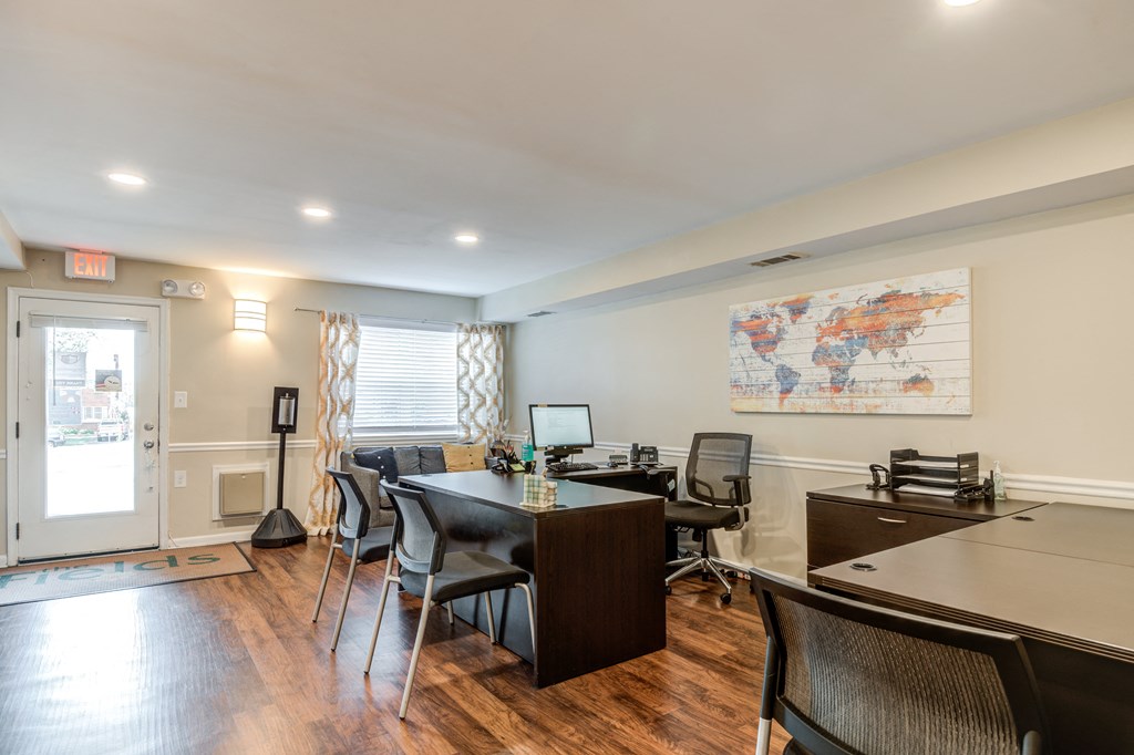 Large Leasing Office at The Fields of Alexandria, Alexandria