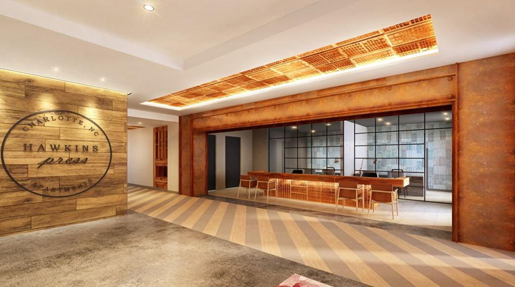 Spacious Lobby at Hawkins Press, North Carolina