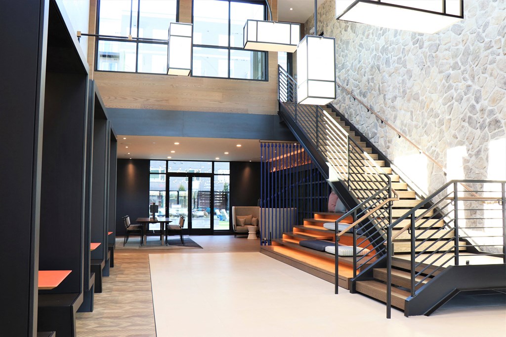 a view of the lobby from the second floor at Vyne One Loudoun, Ashburn, 20147