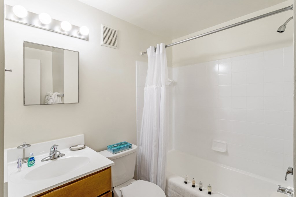 Bathroom With Bathtub at The Fields of Bethesda, Maryland, 20815