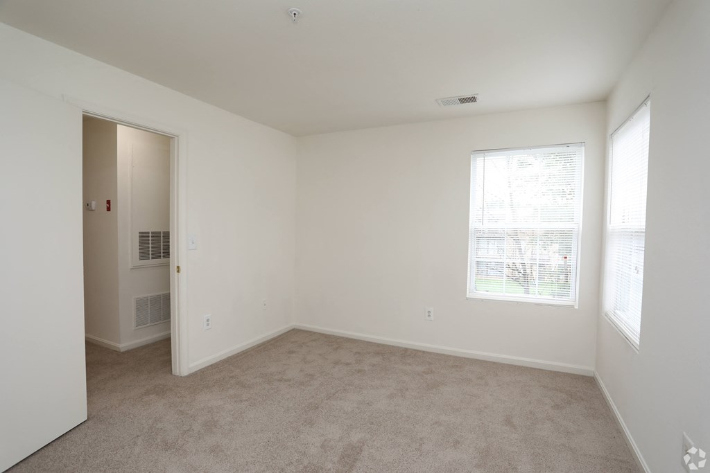 Bedroom With Expansive Windows at The Fields of Manassas, Virginia