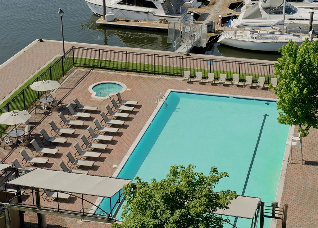 a view of the pool at the marina at the resort at longboat key a view of the pool at the marina at the resort at longboat key at Tindeco Wharf, Baltimore Maryland
