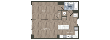 A6A Floor Plan at Park Kennedy, Washington