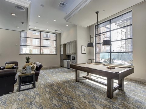 a games room with a pool table at The Gunther, Maryland, 21224