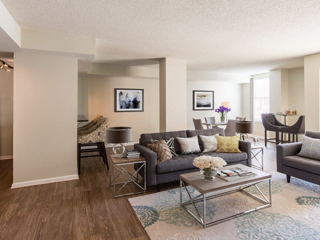 Modern Living Room at The Redwood, Baltimore
