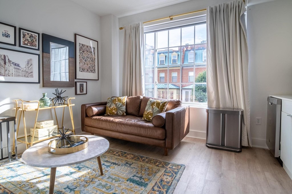 Designer Living Area at Madison House, Washington