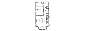 A8A Floor Plan at Madison House, Washington, 20036